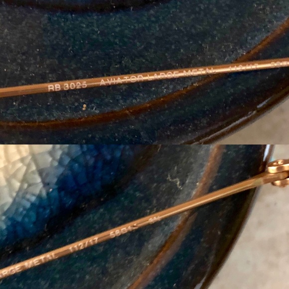 Authentic ray ban aviator flash lens blue - Picture 8 of 8